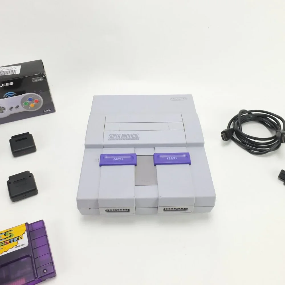 Super Nintendo SNES Complete with Games Controllers HDMI SNS-001 Mario Brothers